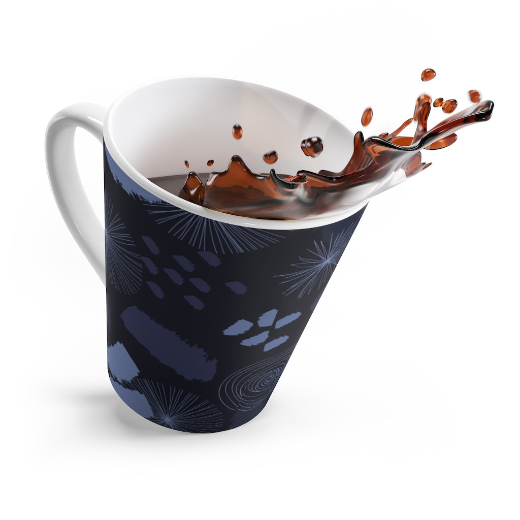 Lucky Camo Blues Latte Mug from Vluxe by Lucky Nahum