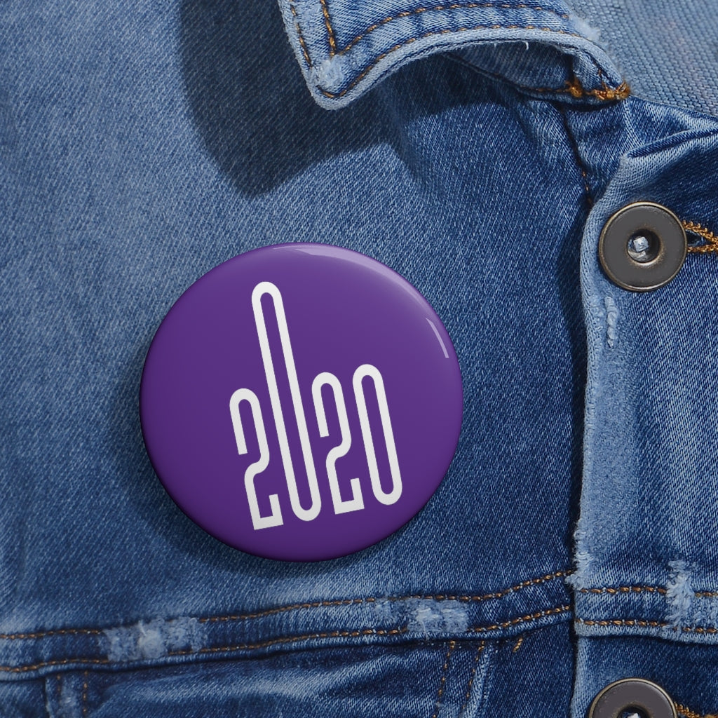 Year 2020 Purple Custom Pin Buttons