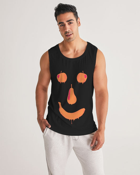 Fruit Face Black Men's Sports Tank