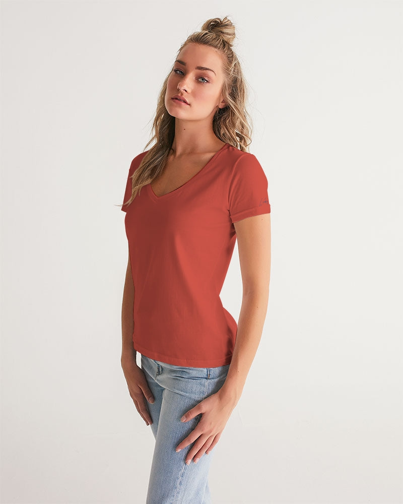 Signature Lucky Lime Paprika Women's V-Neck Tee