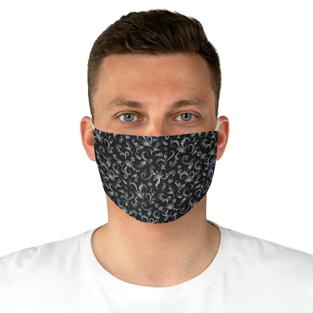 Tapestry Black Double Layer Fabric Face Mask from Vluxe by Lucky Nahum