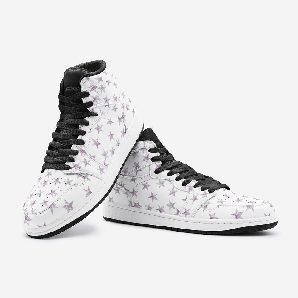 Dallas White Unisex High Top Sneaker from Vluxe by Lucky Nahum