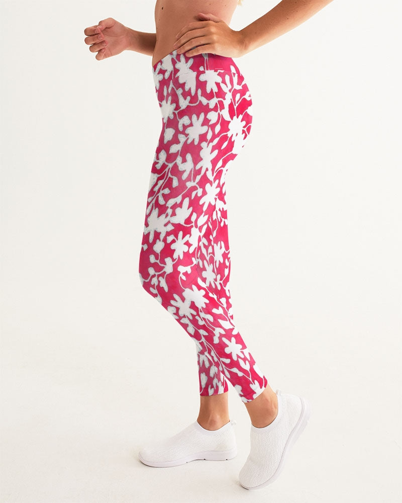 Camo Flower Flame Women's Yoga Pants