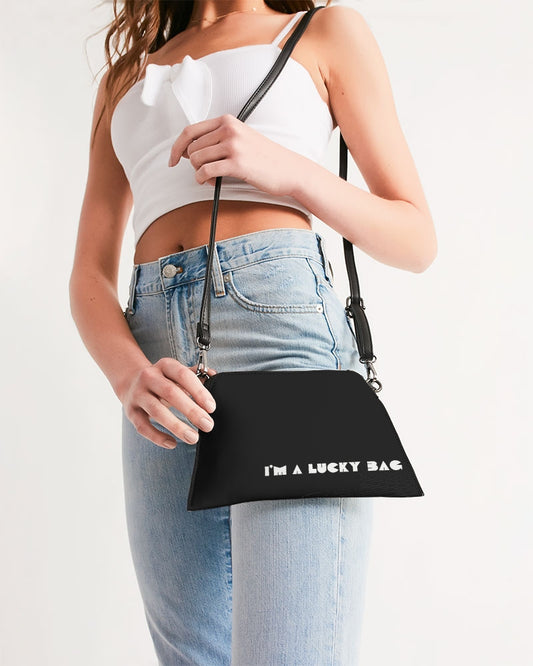 I'm A Lucky Bag Black Wristlet