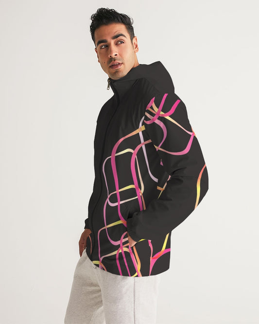 Palm Springs Soft Black Men's Windbreaker