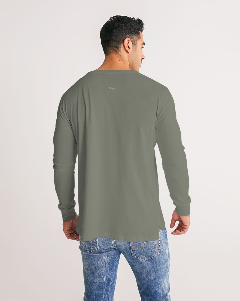 Solid State Of Mind Olive Men's Long Sleeve Tee