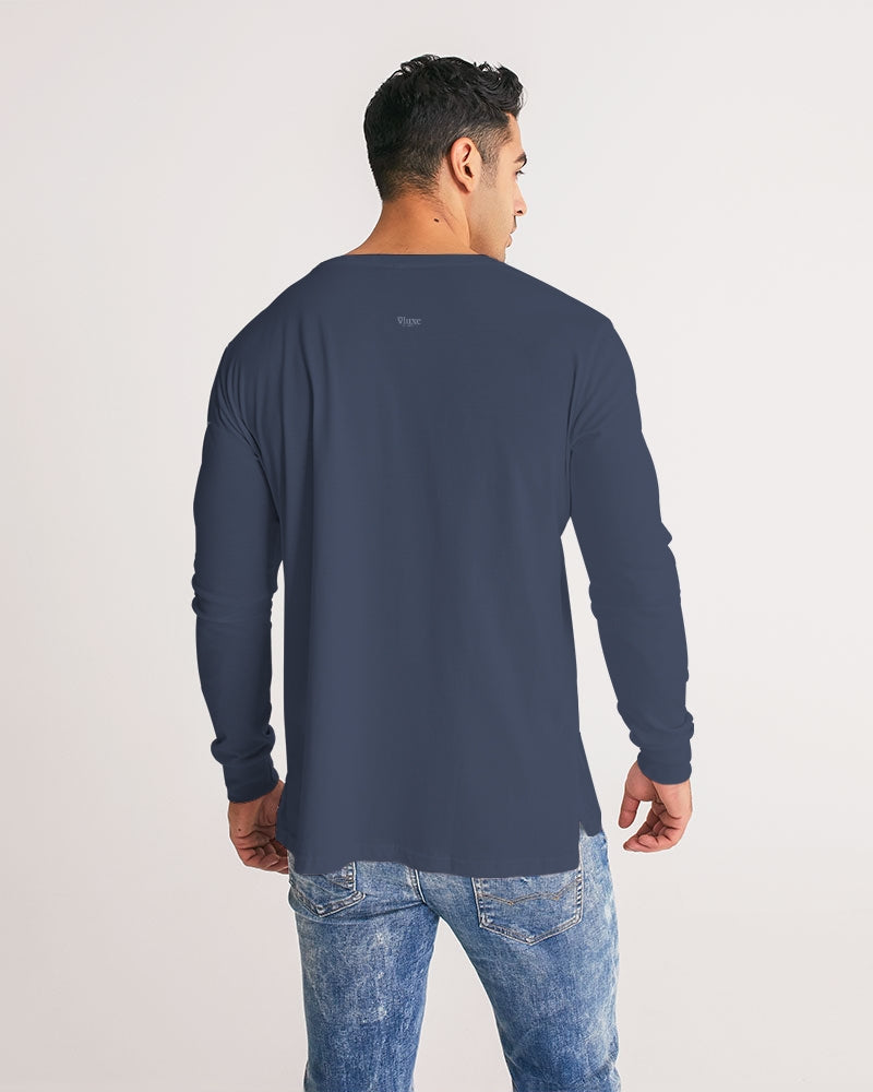 Solid State Of Mind Navy Men's Long Sleeve Tee