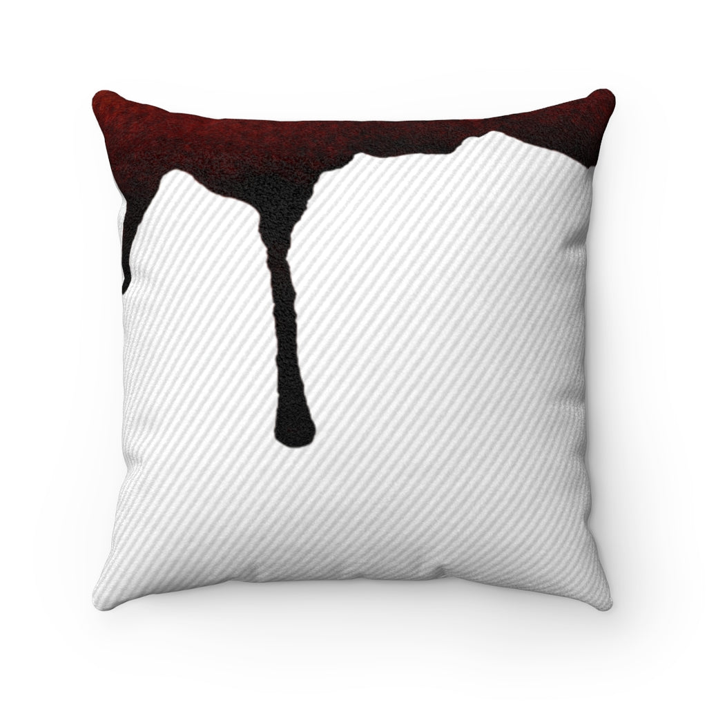 Dripped Cloud Faux Suede Square Pillow from Vluxe by Lucky Nahum
