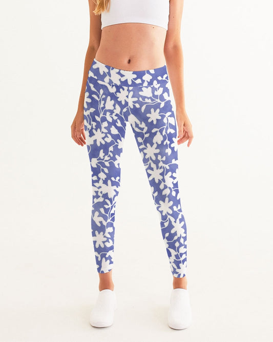 Camo Flower Sky Women's Yoga Pants