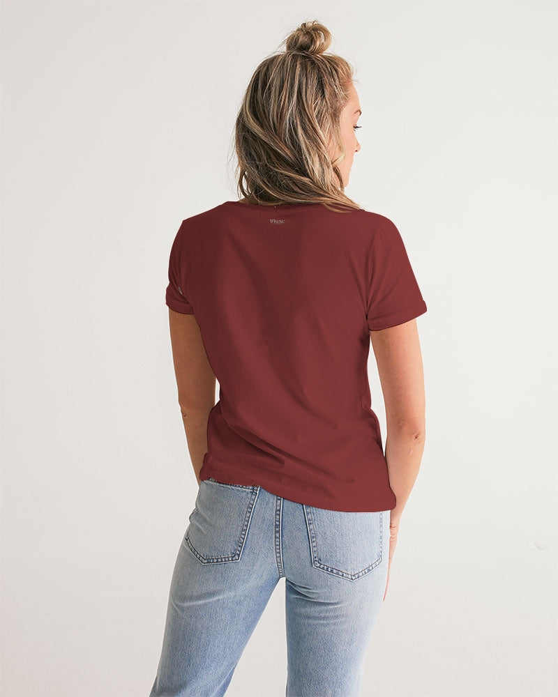 Solid State of Mind V Rossetto Women's V-Neck Tee | Always Get Lucky