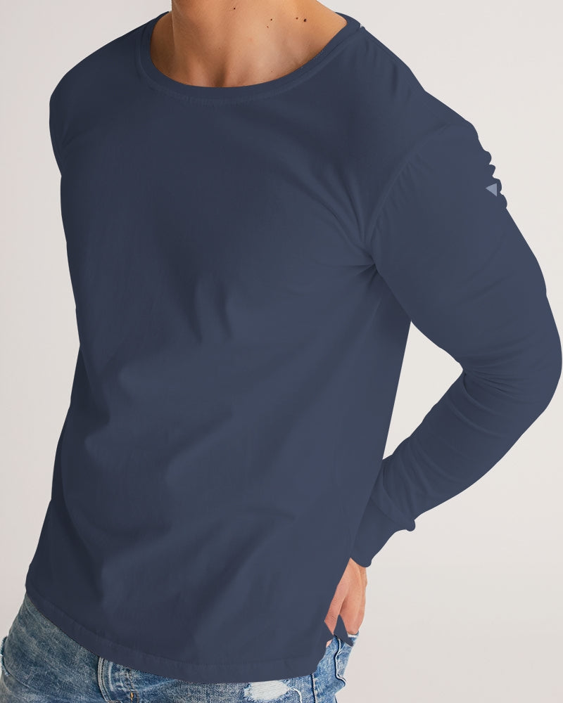 Solid State Of Mind Navy Men's Long Sleeve Tee