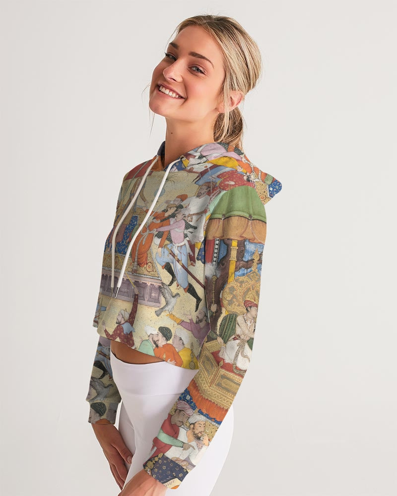 The Young Emperor Akbar  Women's Cropped Hoodie | Always Get Lucky