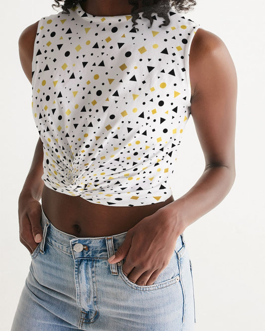 New Dots Women's Twist-Front Tank