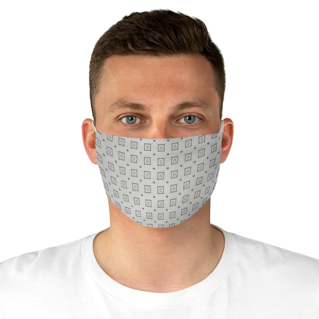 Harris White Double Layer Fabric Face Mask from Vluxe by Lucky Nahum