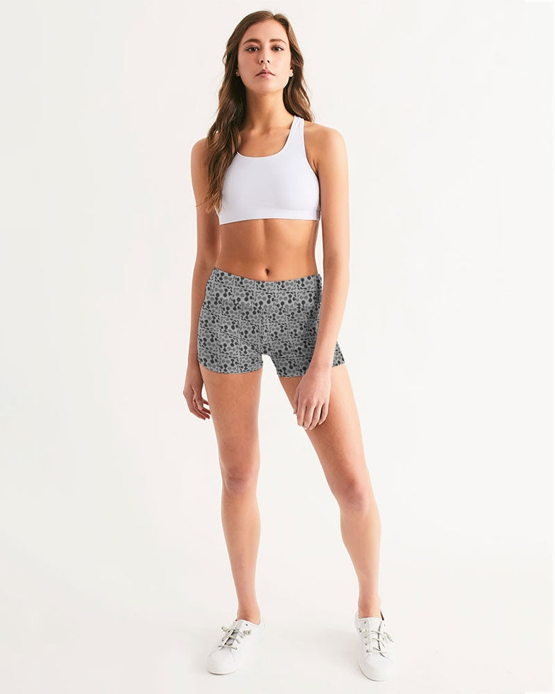 Camo Boom Women's Mid-Rise Yoga Shorts | Always Get Lucky