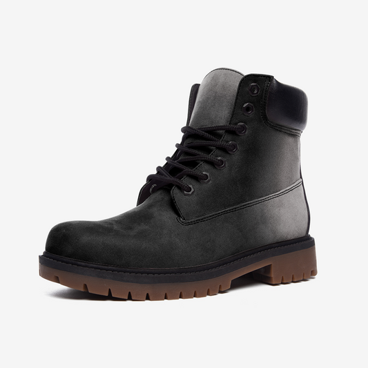 Killer Black Casual Leather Lightweight Boots from Vluxe by Lucky Nahum