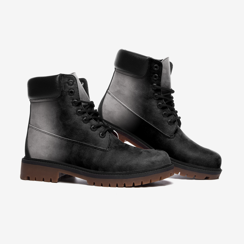 Killer Black Casual Leather Lightweight Boots from Vluxe by Lucky Nahum