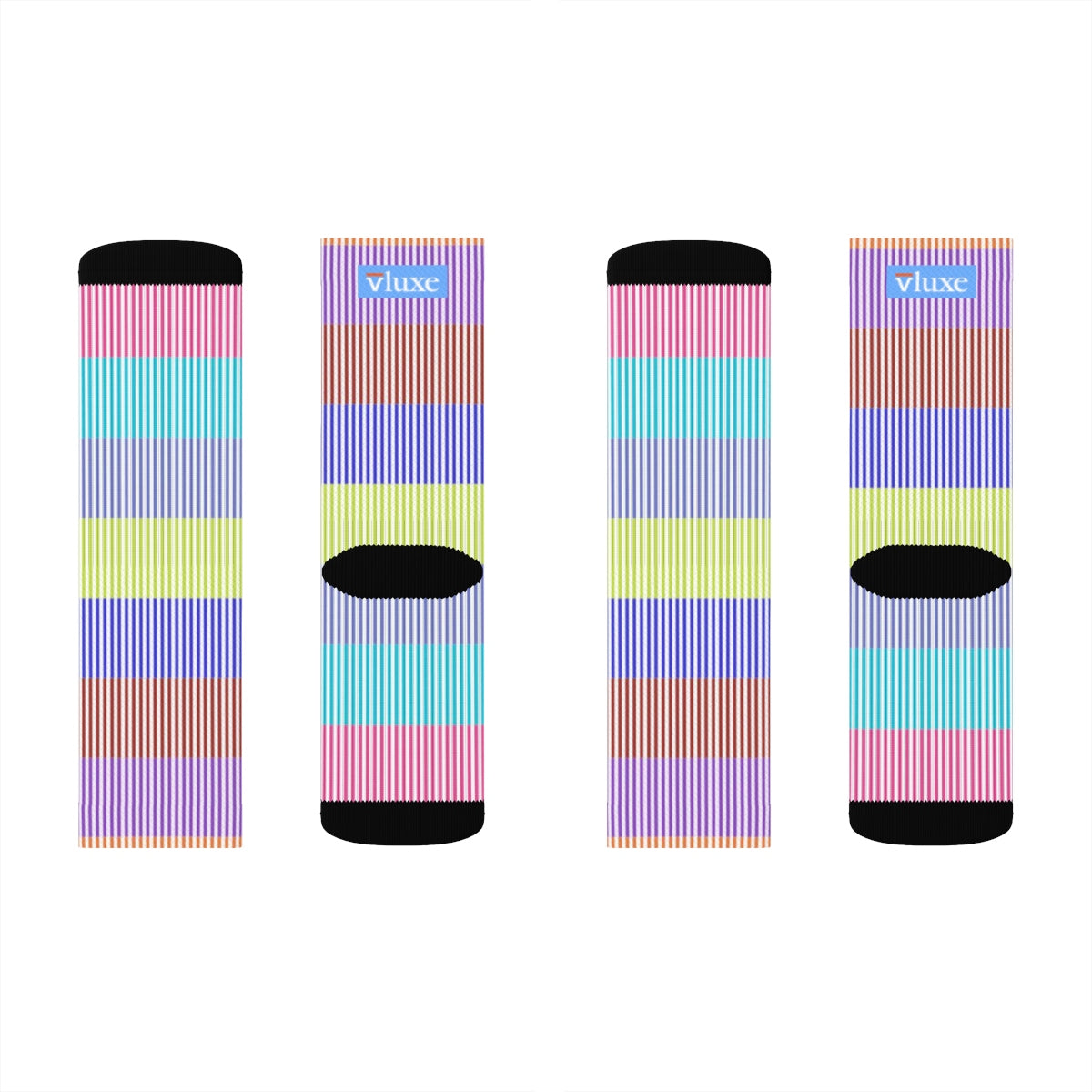 Stripe Of Many Colors Socks