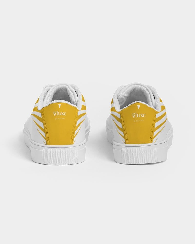 Fly High Yellow Men's Faux-Leather Sneaker | Always Get Lucky