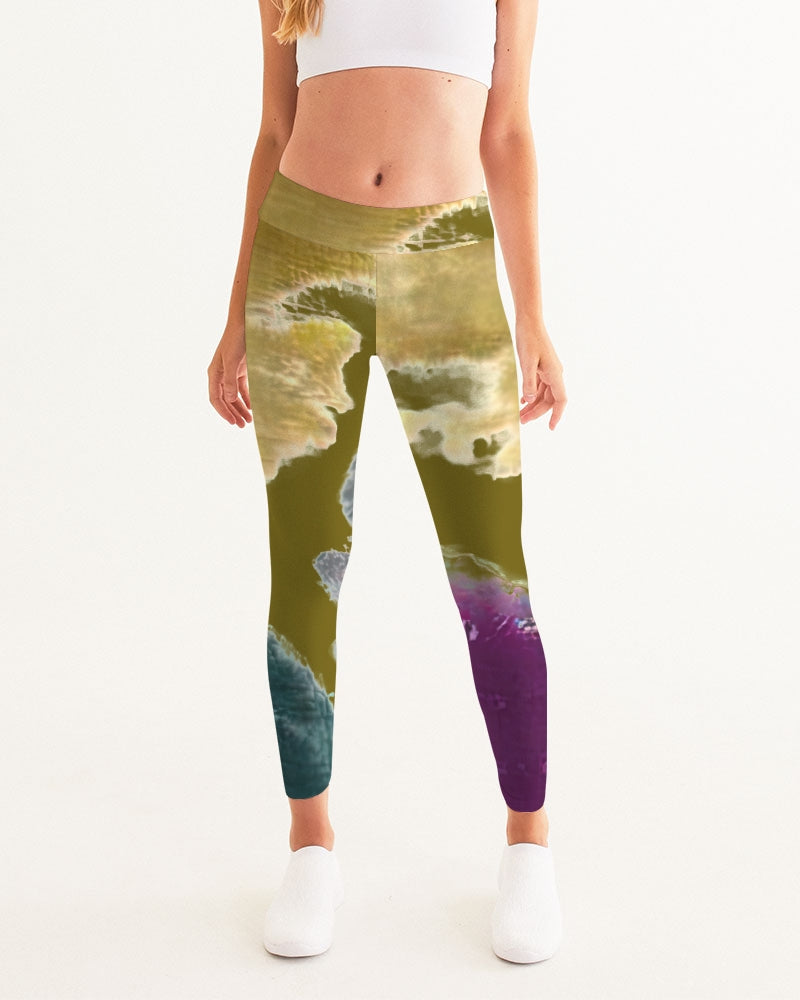 Splash Olive Women's Yoga Pants | Always Get Lucky