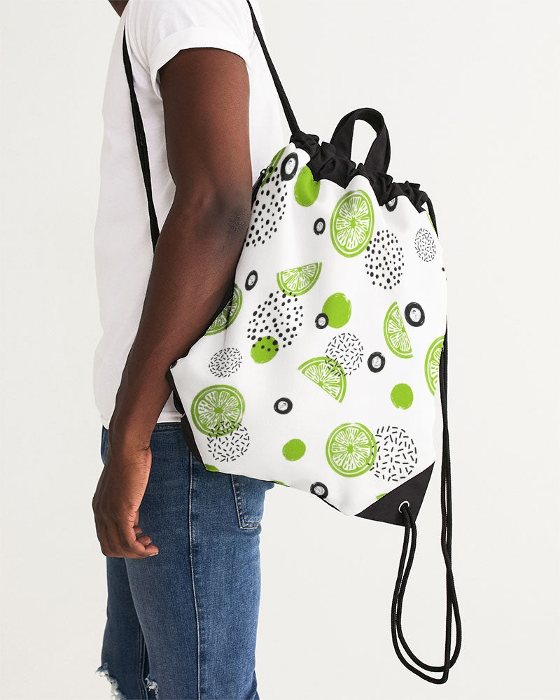 Lime-et-less Canvas Drawstring Bag