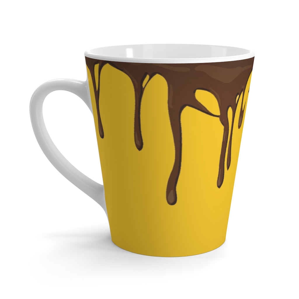 Dripped Yellow Gold Latte Mug from Vluxe by Lucky Nahum