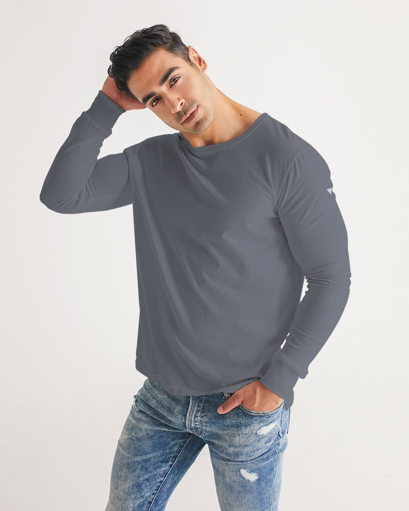 Solid State Of Mind Gray Men's Long Sleeve Tee