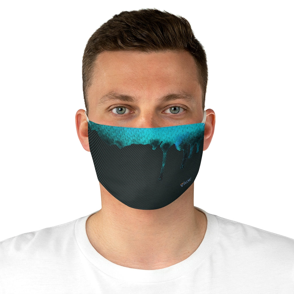 Dripped Marine Double Layer Fabric Face Mask from Vluxe by Lucky Nahum