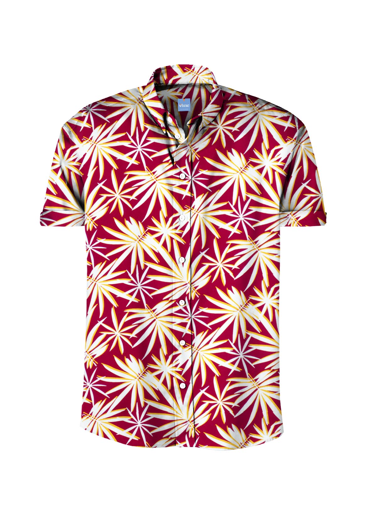 Hawaiian Leaves Printed Bespoke Shirt