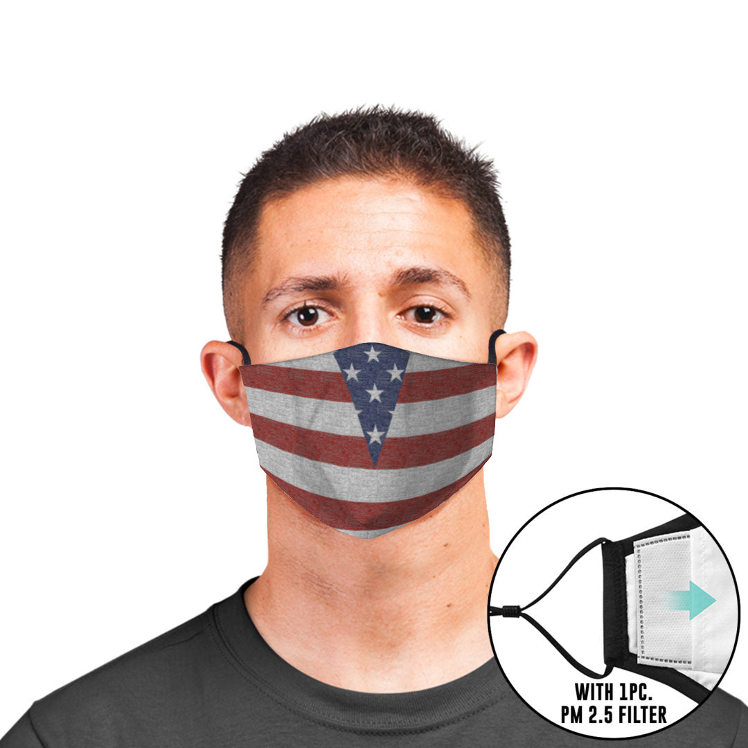 Americana Custom Adjustable Filtered Face Mask
