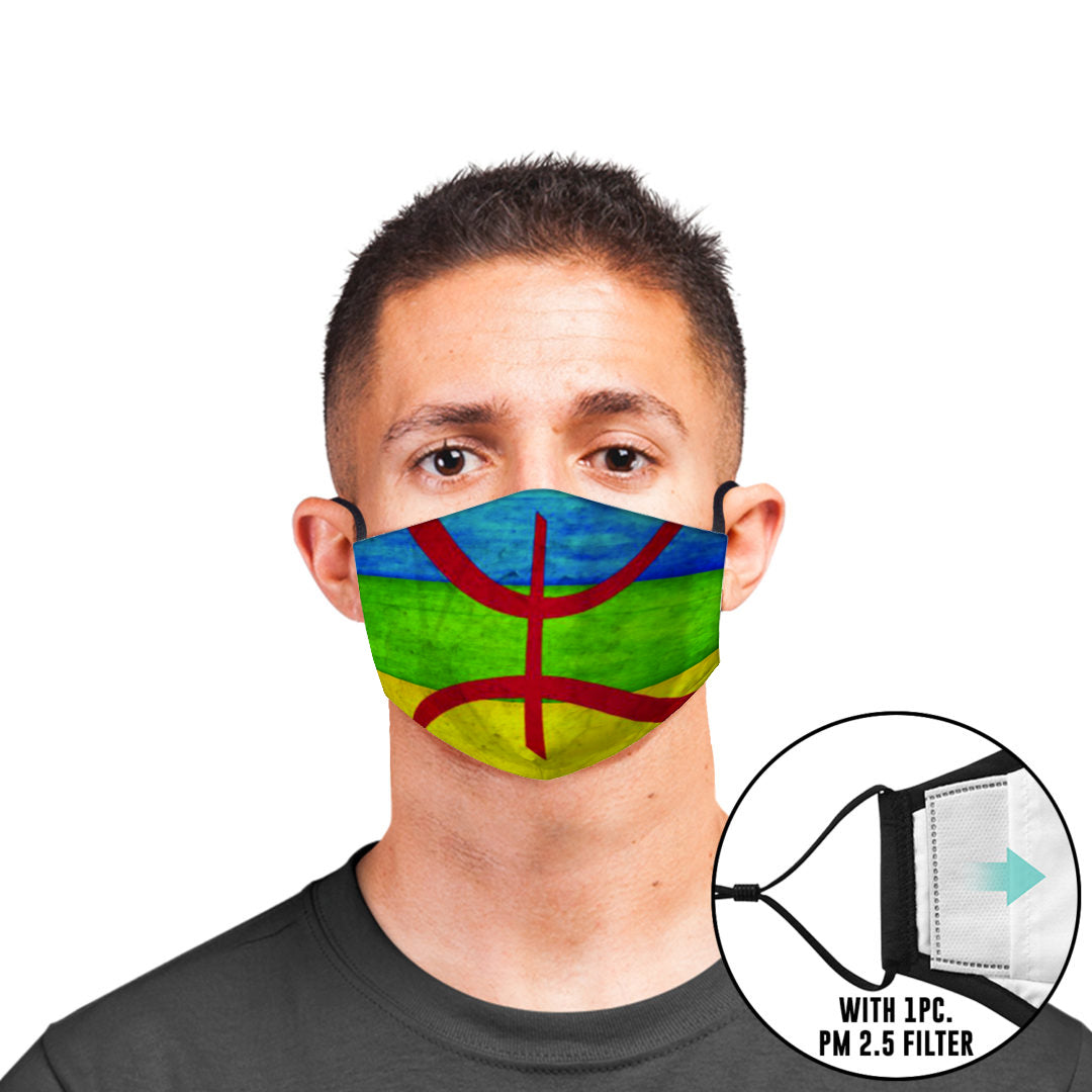 Amezigh Custom Adjustable Filtered Face Mask