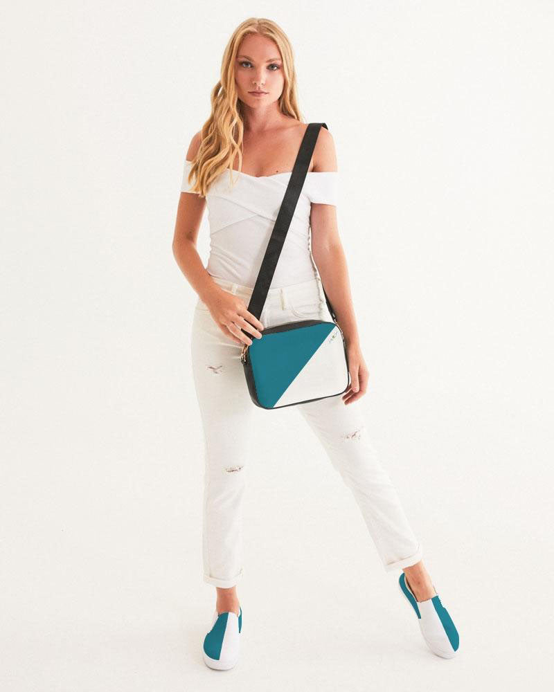 Blocks Sea Shore Blue Crossbody Bag