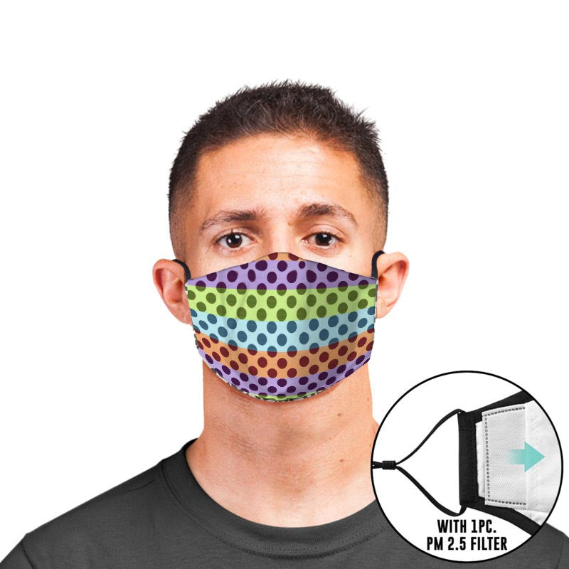 Dotted Landscape Custom Adjustable Filtered Face Mask