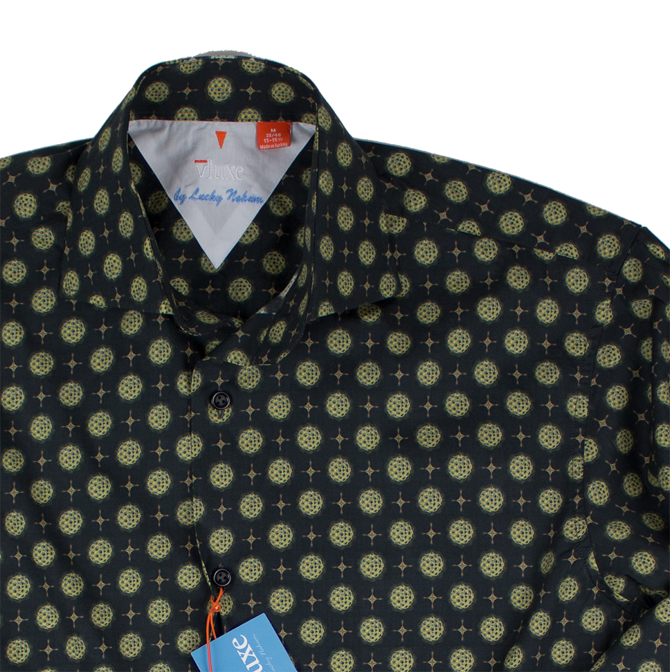 Digital Print Braavos Black Button Up Shirt