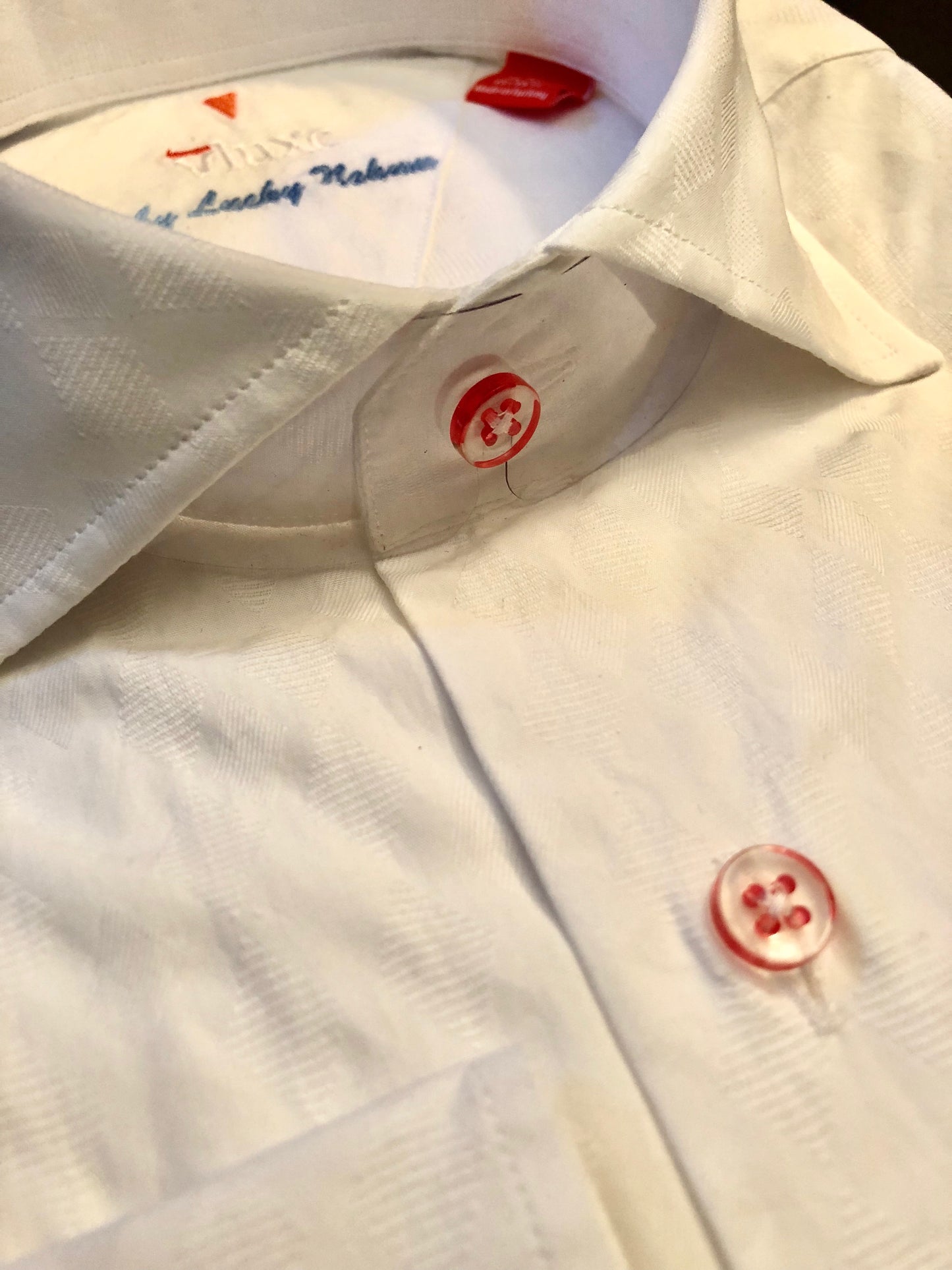 Long Sleeve Argyle Jacquard Button Up Shirt