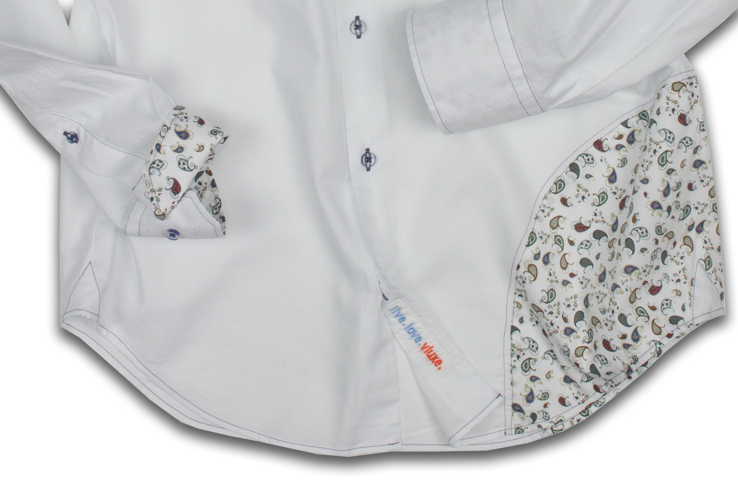 Cotton Jacquard Hipster Button Up Shirt