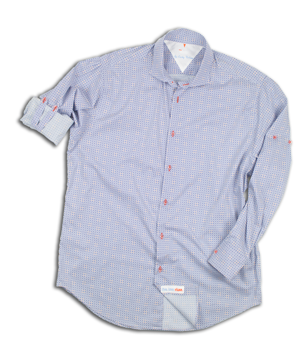 Printed Swiss Army Button Up Shirt