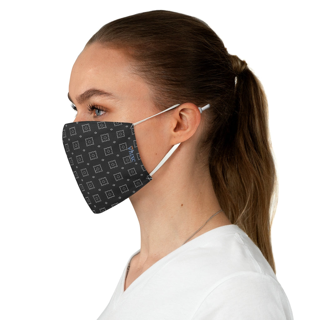 Harris Black Double Layer Fabric Face Mask from Vluxe by Lucky Nahum