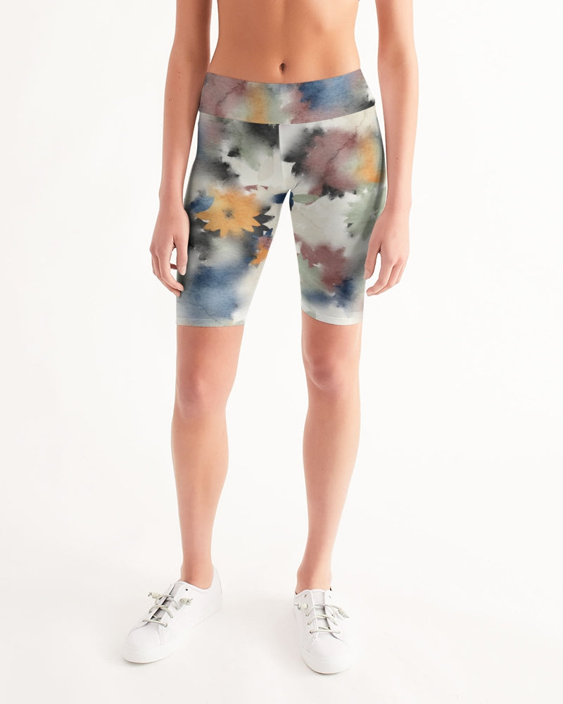 Faded Love Women's Mid-Rise Bike Shorts | Always Get Lucky