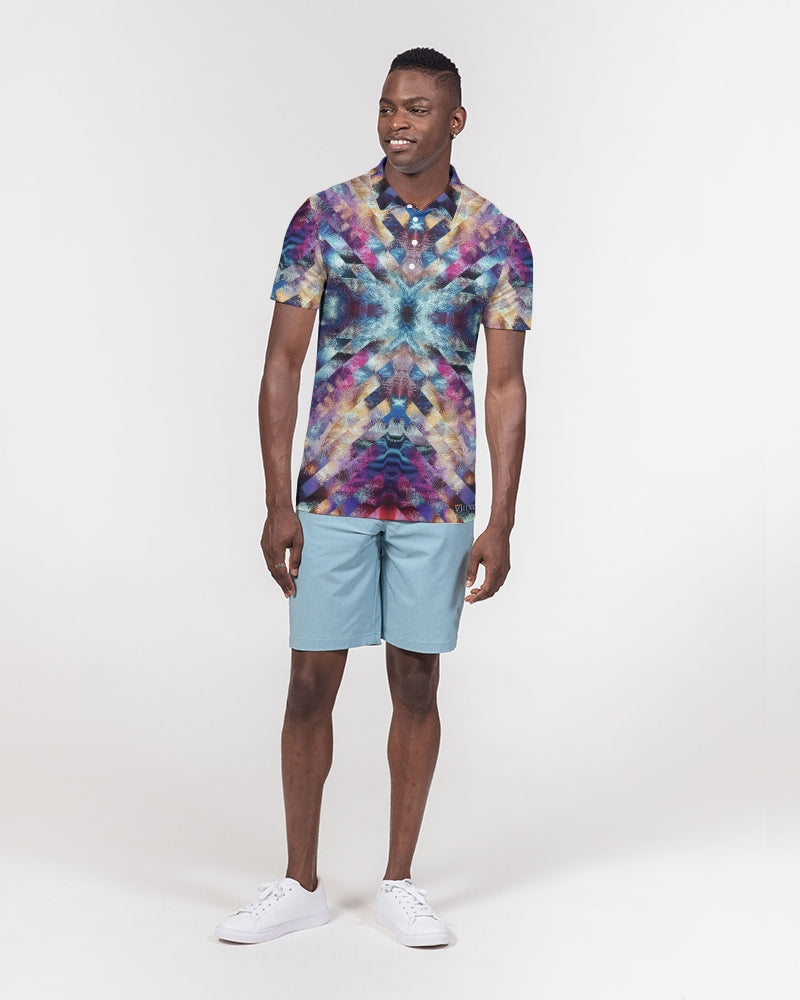 Astro Men's Slim Fit Short Sleeve Polos from Vluxe by Lucky Nahum