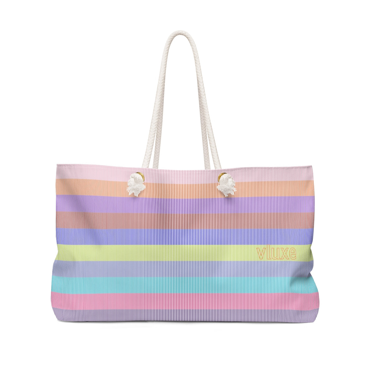 Stripes Of Many Colors Weekender Bag