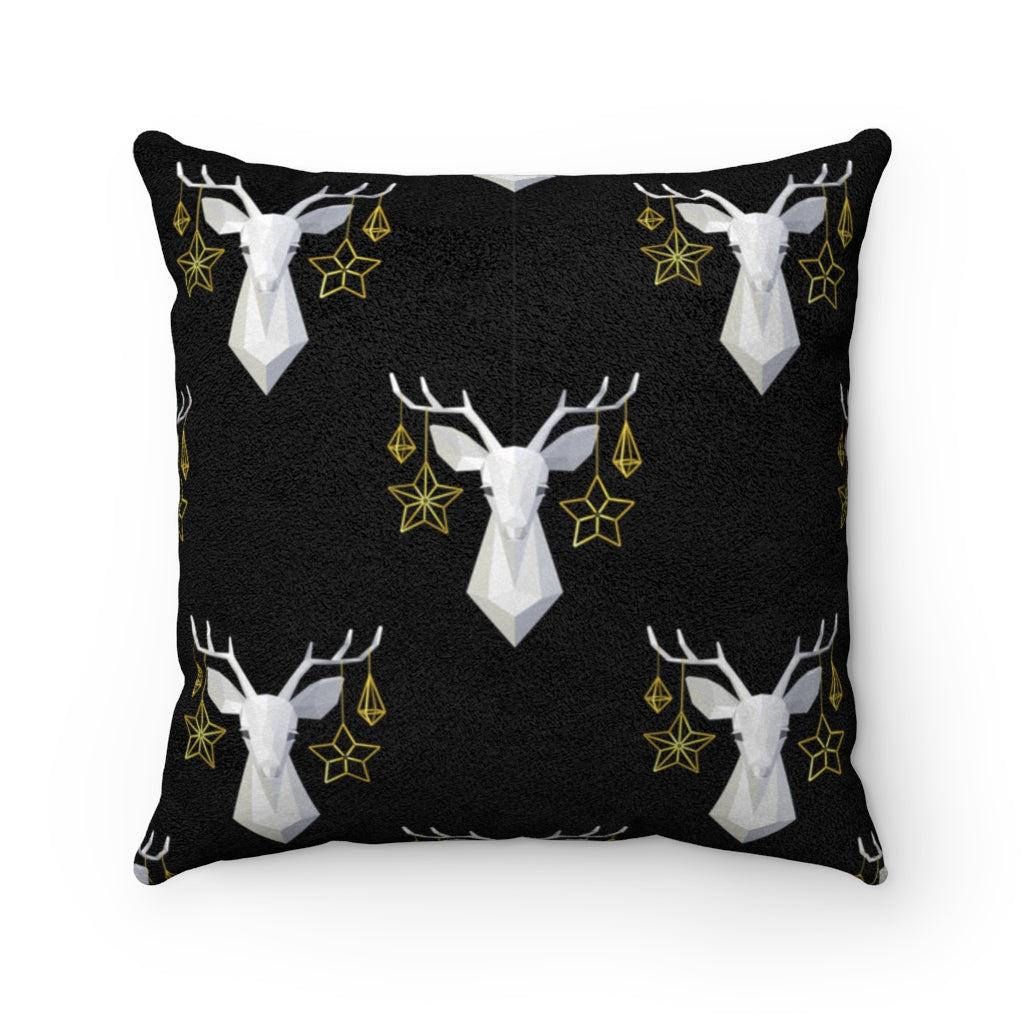 Christmas Raindeer Faux Suede Square Pillow from Vluxe by Lucky Nahum
