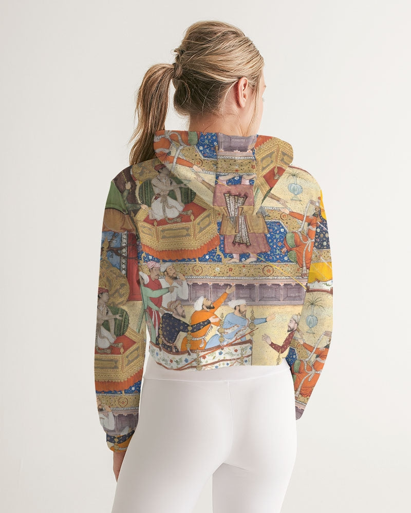 The Young Emperor Akbar  Women's Cropped Hoodie | Always Get Lucky