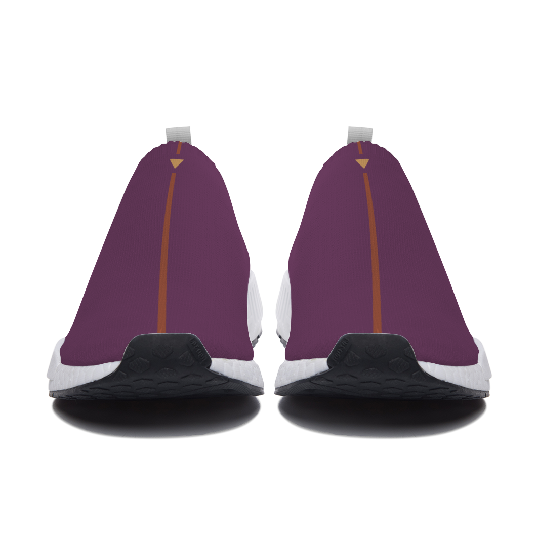 Split Purple Slip On Walking Shoes Lightweight Sneakers from Vluxe by Lucky Nahum