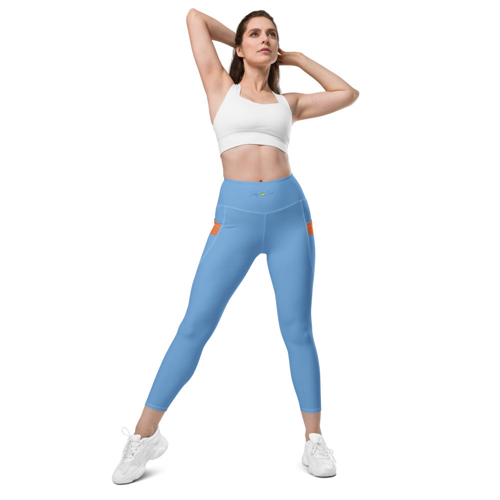 Astral Blue Leggings With Pockets