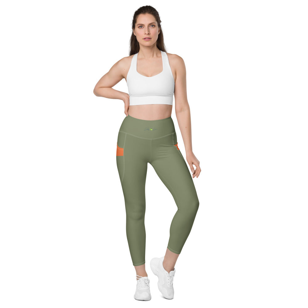 Astral Green Leggings With Pockets