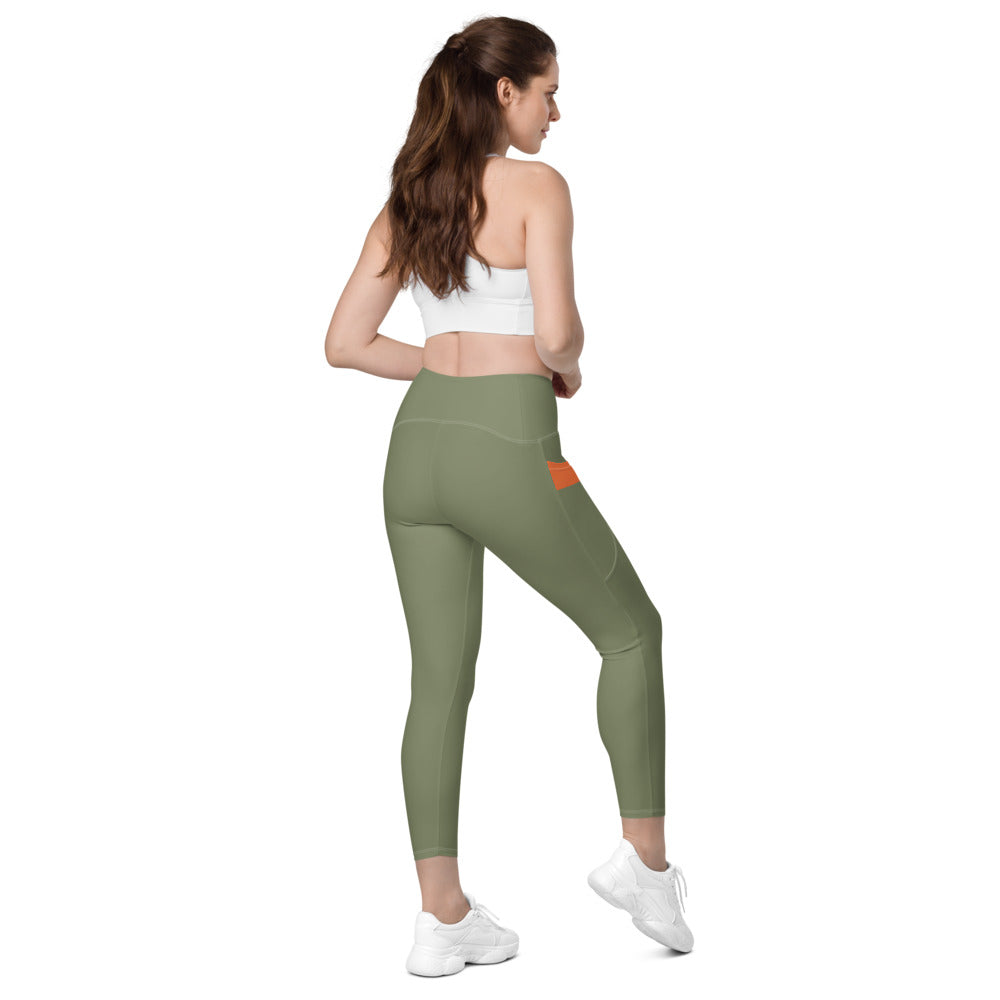 Astral Green Leggings With Pockets