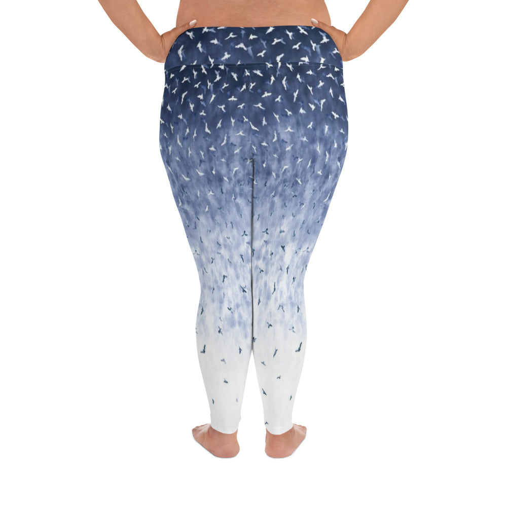 Birds Of A Feather All-Over Print Plus Size Leggings
