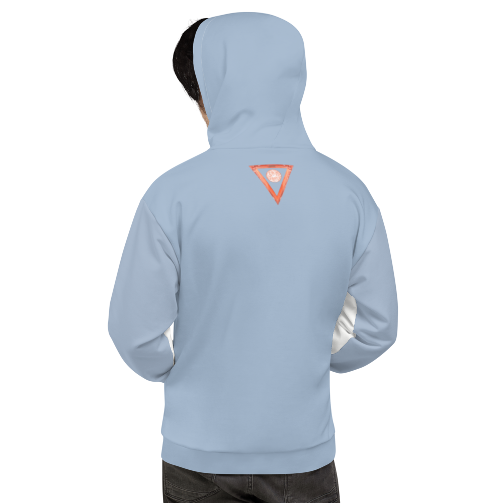 Split White-Ice Unisex Hoodie from Vluxe by Lucky Nahum