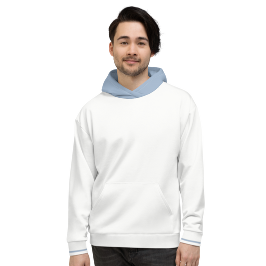 Split White-Ice Unisex Hoodie from Vluxe by Lucky Nahum